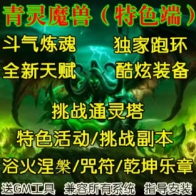 魔兽世界单机WOW3.35怀旧特色积分VIP斗气炼魂挑战副本青灵微变版