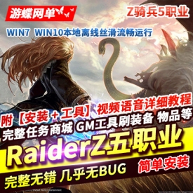 Z骑兵RaiderZ单机版完整5职业任务内置GM刷武器装备PC网游单机